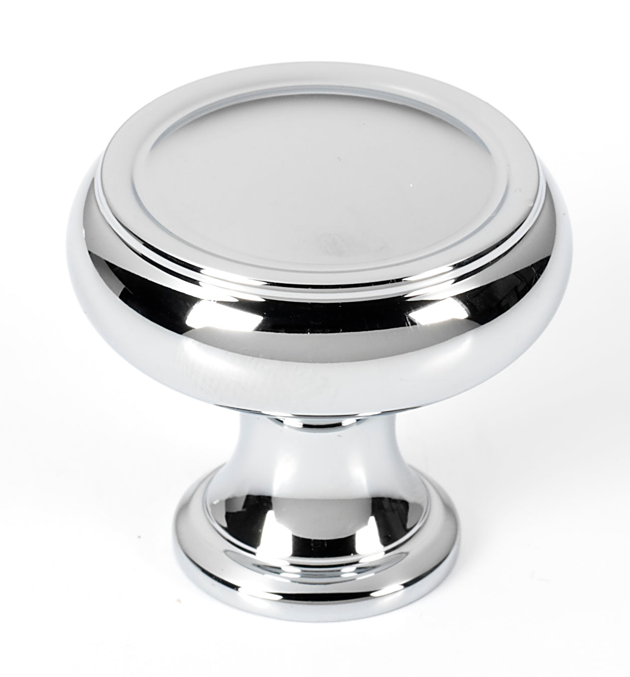 polished chrome knob