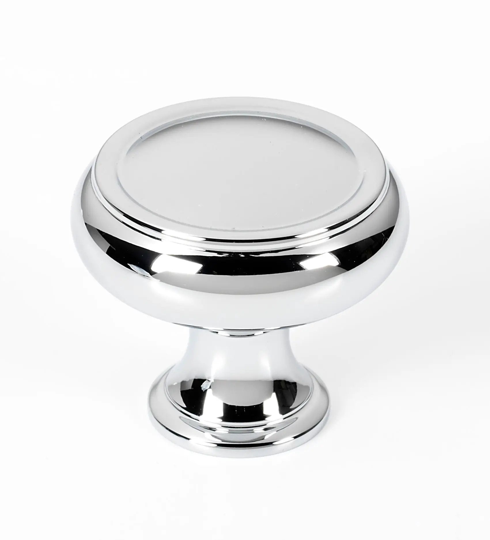 polished chrome knob