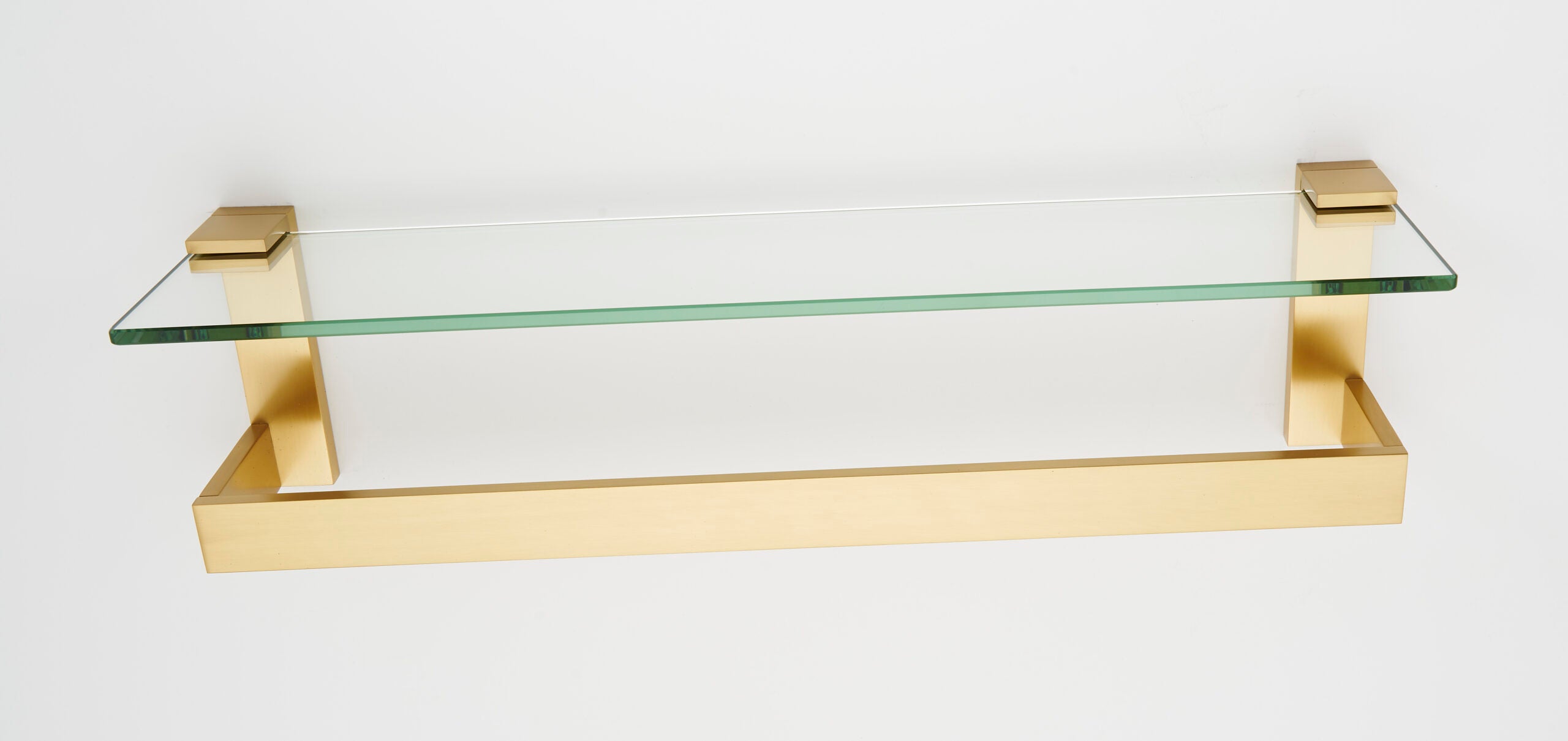 Alno Linear 24" Glass Shelf with Towel Bar