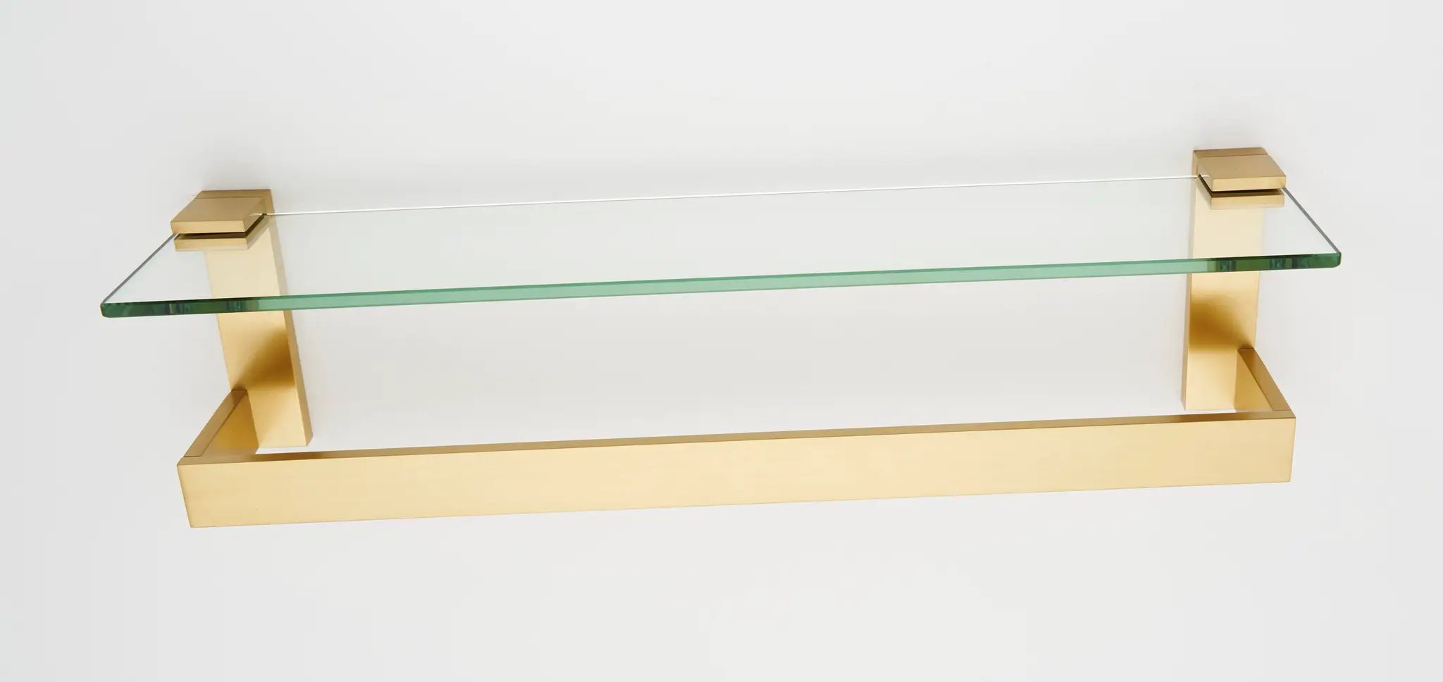 Alno Linear 24" Glass Shelf with Towel Bar by Alno