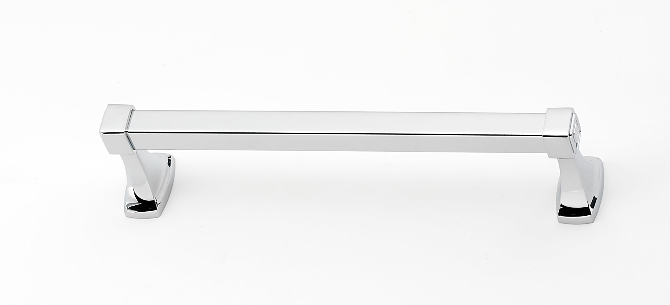 polished chrome towel bar