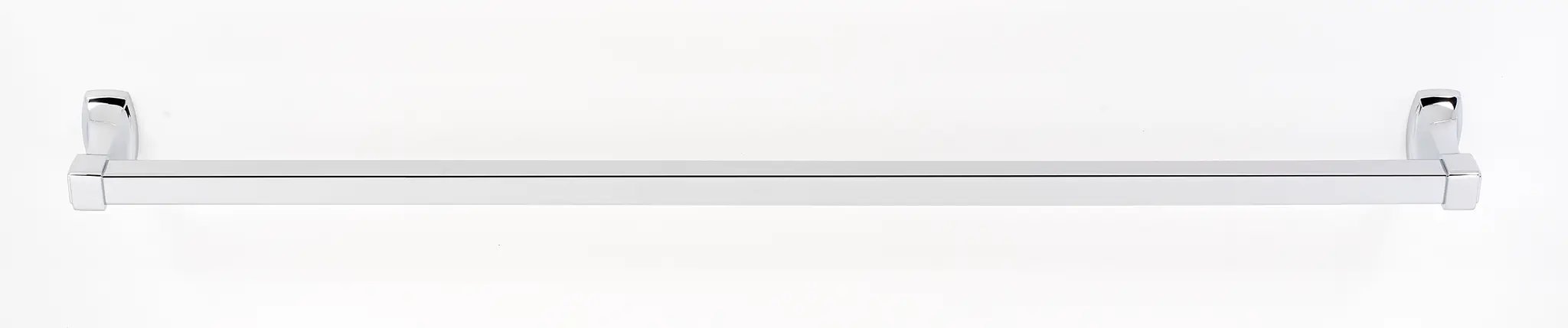 polished chrome towel bar
