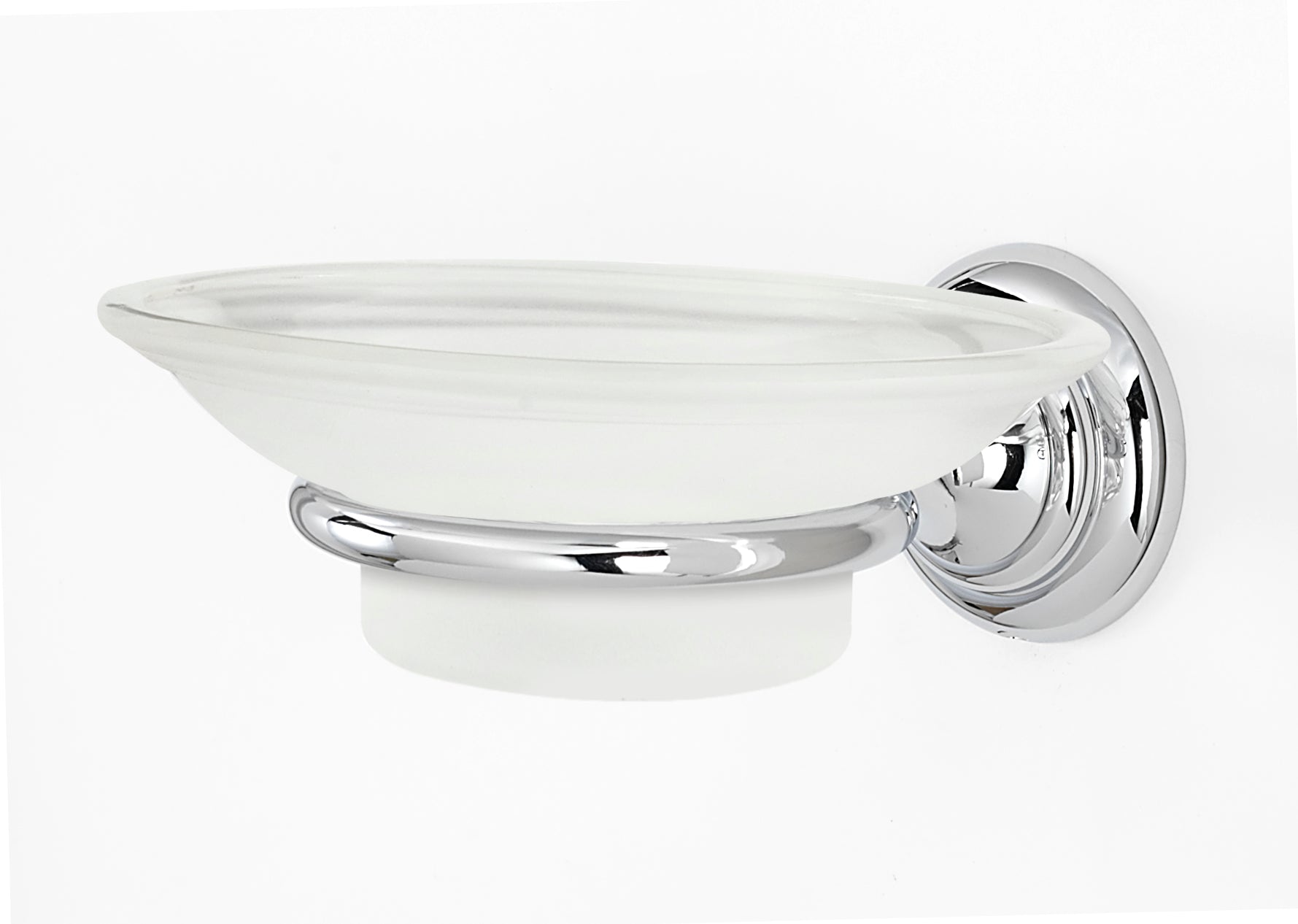 polished chrome soap dish