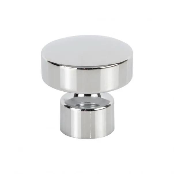 polished chrome knob