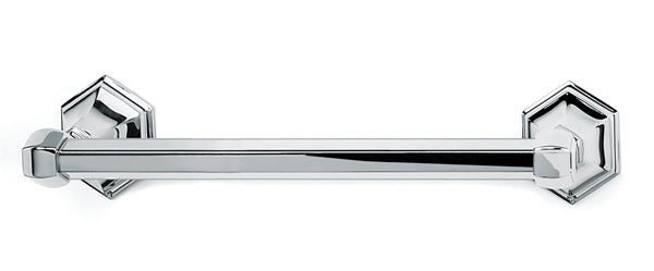 polished chrome towel bar