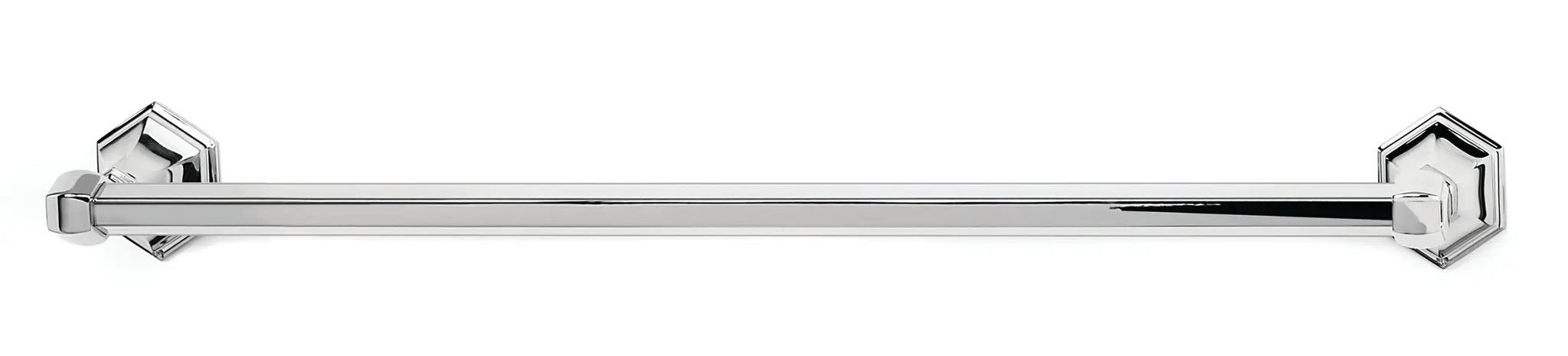 polished chrome towel bar