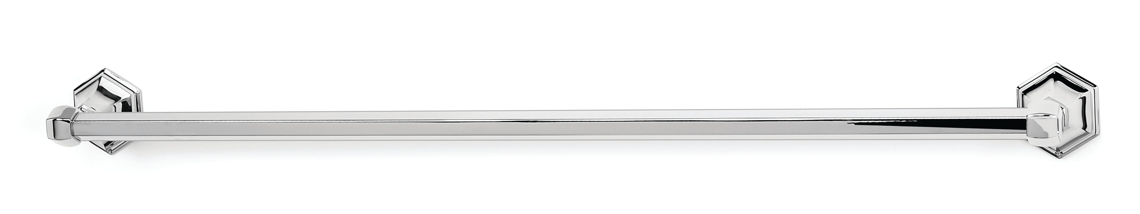 polished chrome towel bar