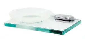 polished chrome soap dish