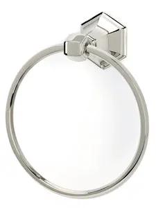 polished chrome towel ring