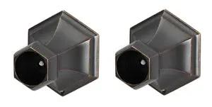Alno Nicole Bath Shower Rod Brackets Only by Alno