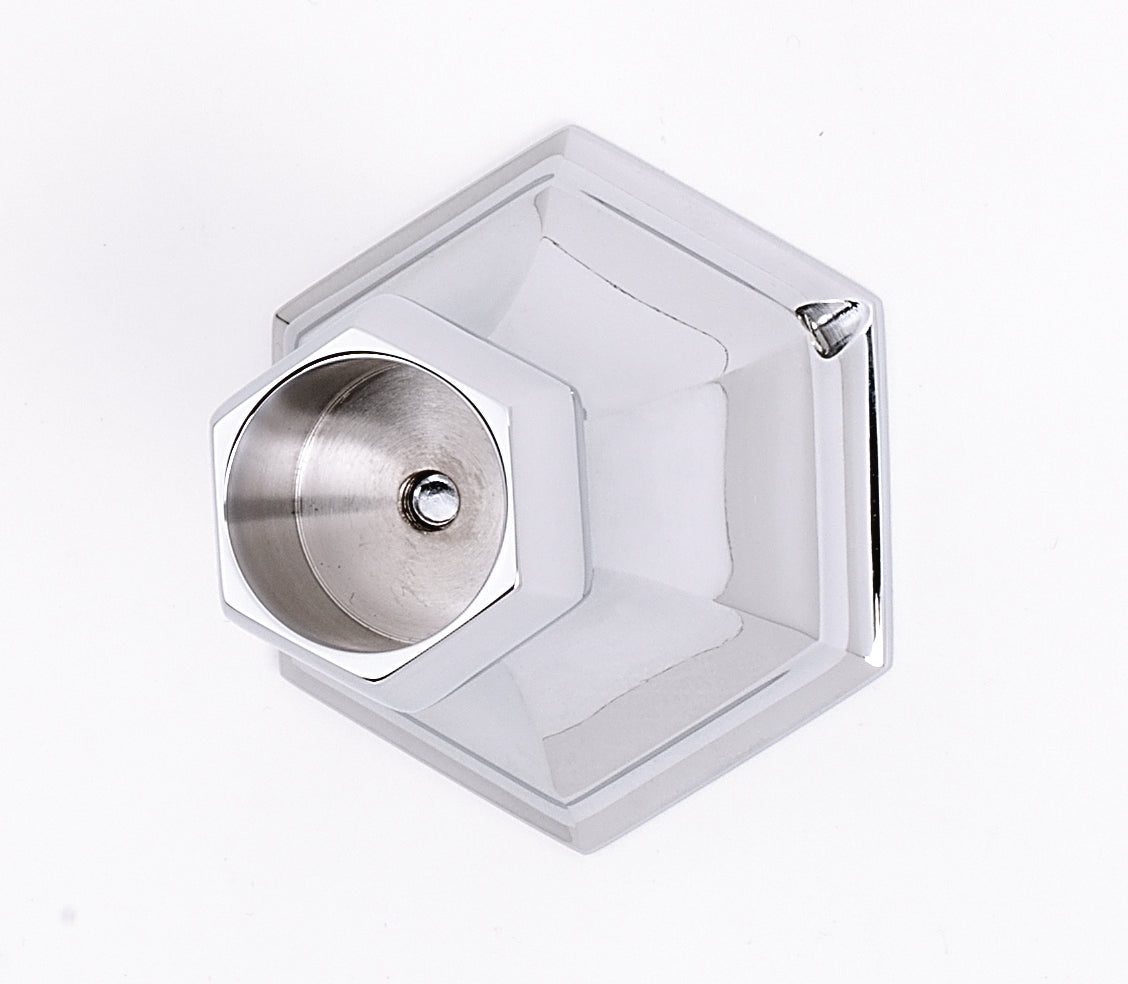 polished chrome shower rod brackets