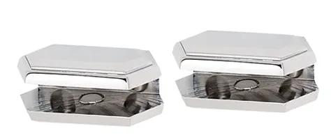 Alno Nicole Bath Glass Shelf Brackets Only by Alno