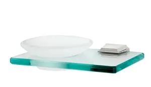polished chrome soap dish