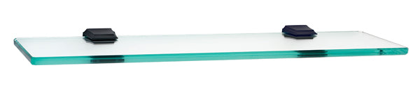 Alno Geometric Bath 18" Glass Shelf w/Brackets
