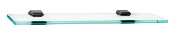 Alno Geometric Bath 18" Glass Shelf w/Brackets