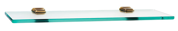 Alno Geometric Bath 18" Glass Shelf w/Brackets