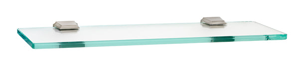 Alno Geometric Bath 18" Glass Shelf w/Brackets