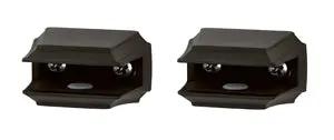 Alno Geometric Bath Glass Shelf Brackets Only by Alno