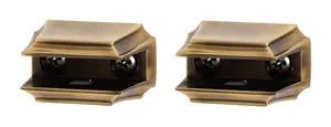 Alno Geometric Bath Glass Shelf Brackets Only by Alno