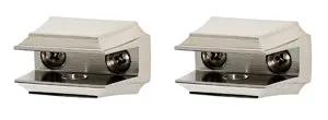 Alno Geometric Bath Glass Shelf Brackets Only by Alno