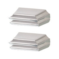 Alno Geometric Bath Glass Shelf Brackets Only