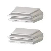 Alno Geometric Bath Glass Shelf Brackets Only by Alno