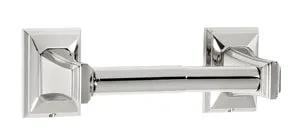 polished chrome tissue holder