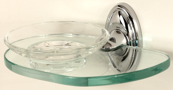polished chrome soap dish