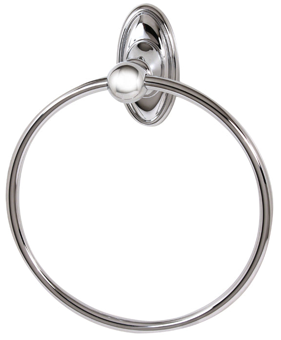 polished chrome towel ring