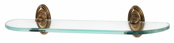 Alno Classic Traditional Bath 18" Glass Shelf w/Brackets