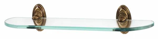Alno Classic Traditional Bath 18" Glass Shelf w/Brackets by Alno