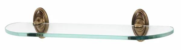 Alno Classic Traditional Bath 18" Glass Shelf w/Brackets by Alno