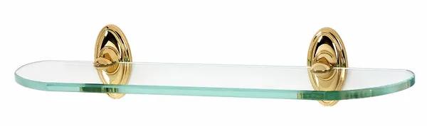 Alno Classic Traditional Bath 18" Glass Shelf w/Brackets by Alno