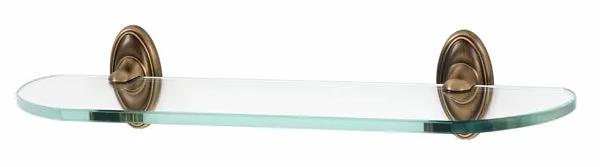 Alno Classic Traditional Bath 24" Glass Shelf w/Brackets by Alno