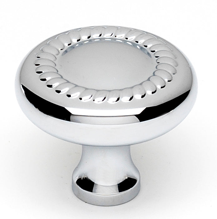 polished chrome knob