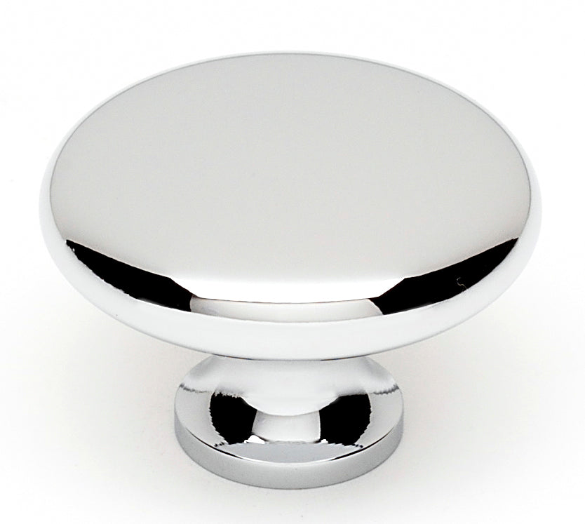 polished chrome knob