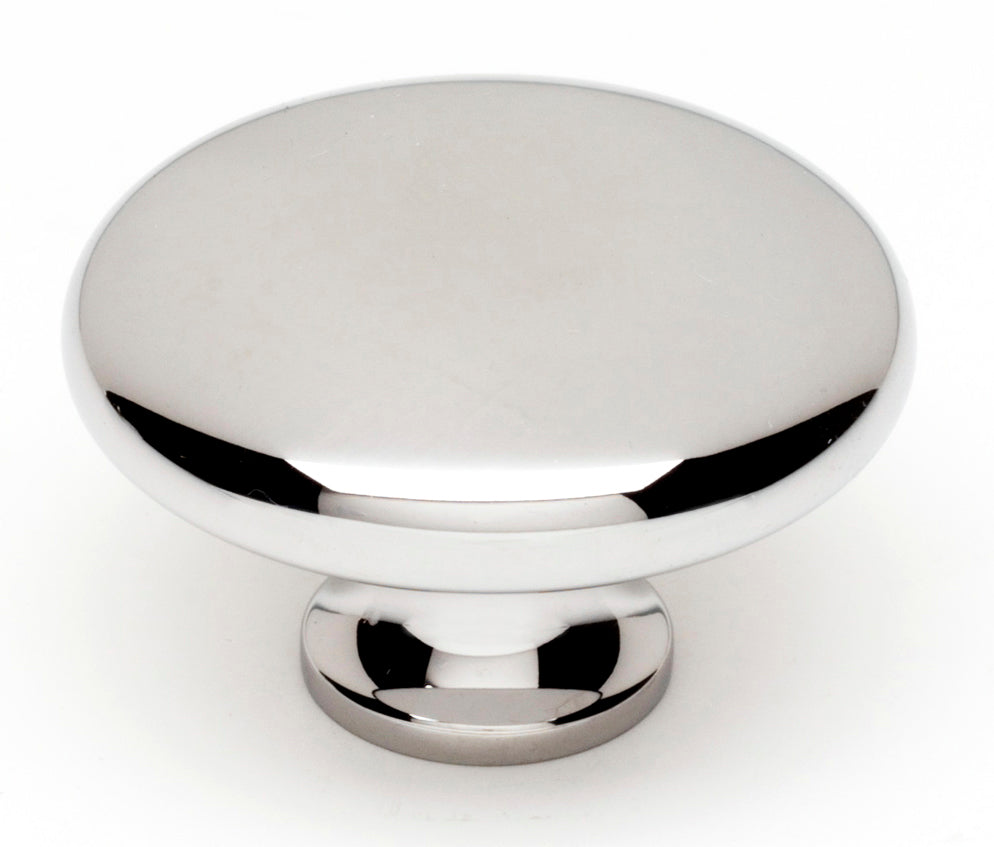 polished chrome knob