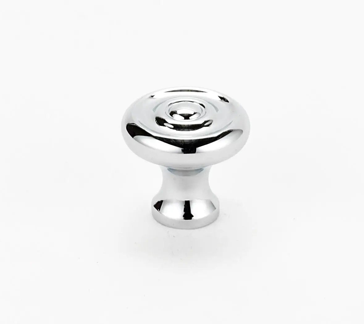 polished chrome knob