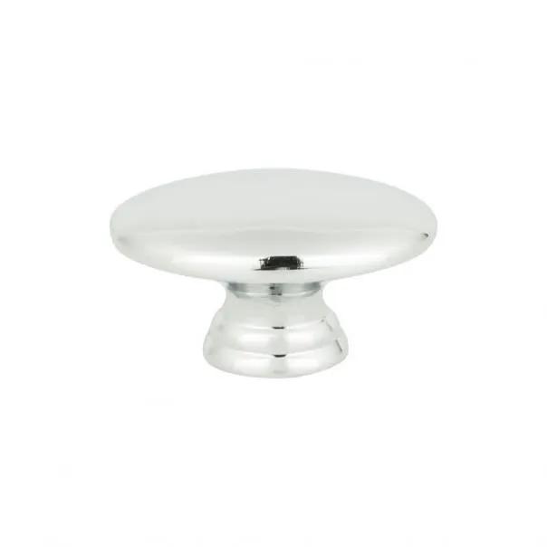 polished chrome knob