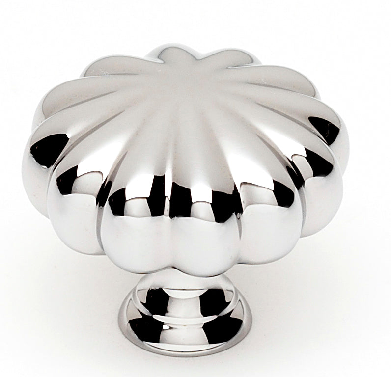 polished chrome knob