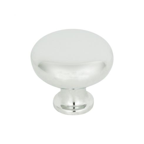 polished chrome knob