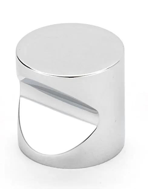 polished chrome knob