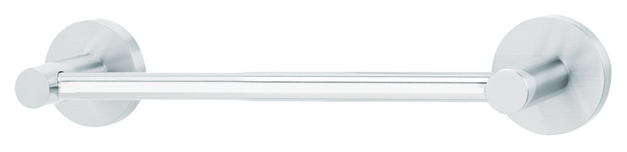 polished chrome towel bar