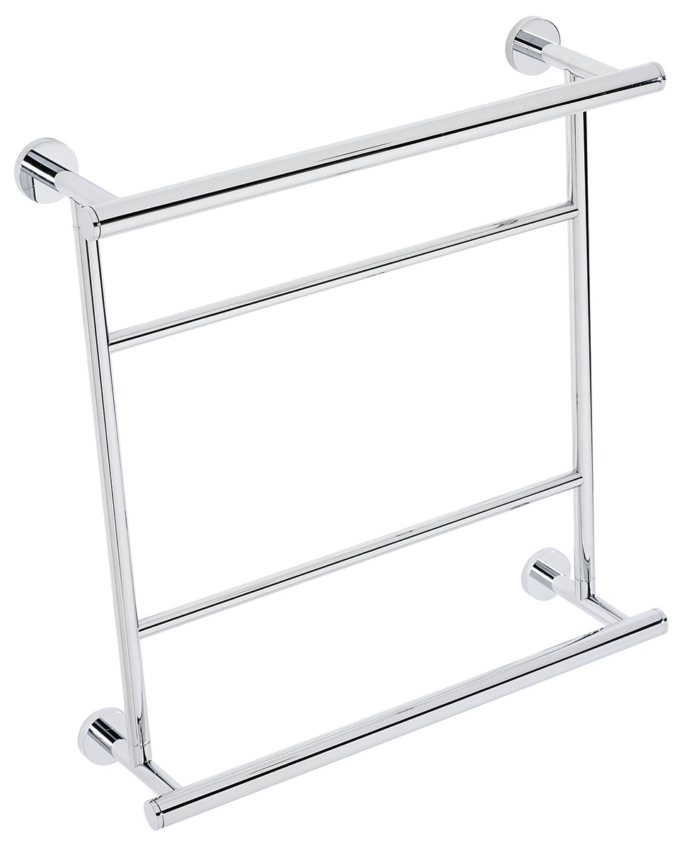 polished chrome hospitality rack