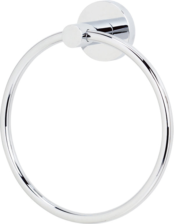 polished chrome towel ring
