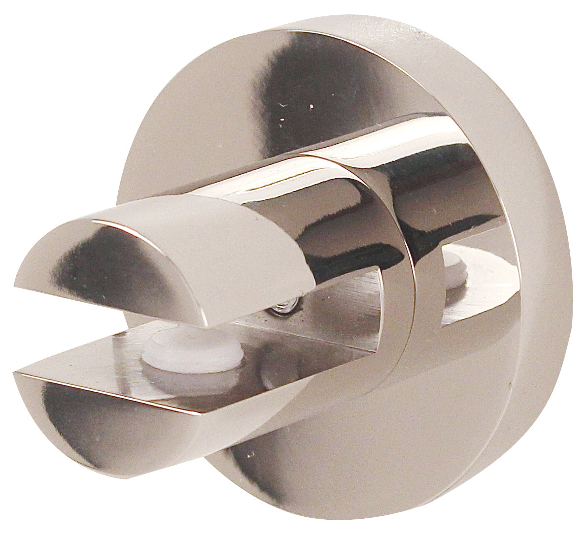 polished chrome glass shelf brackets