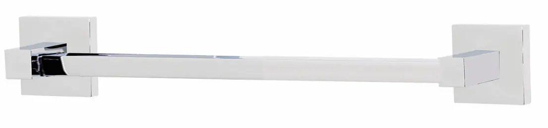 polished chrome towel bar