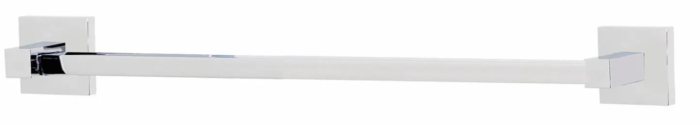 polished chrome towel bar