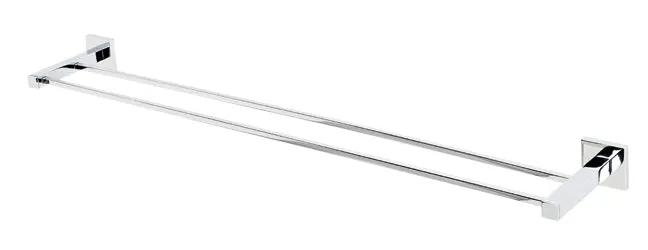 polished chrome towel bar