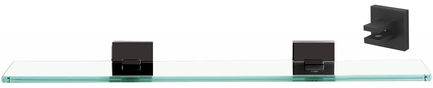 Alno Contemporary Il Bath 18" Glass Shelf w/Brackets